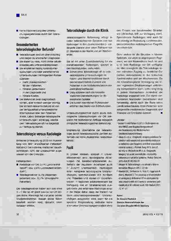 Vorschauseite 5: Teleradiologie; Organisation, rechtliche Aspekte, Chancen und Risiken