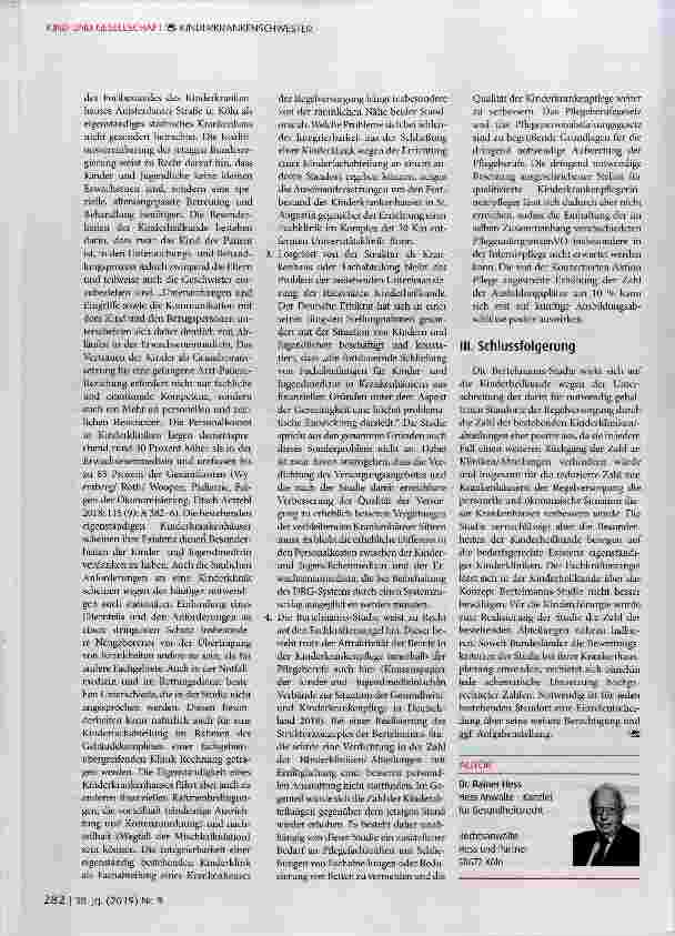 Vorschauseite 3: Schließung und Zentralisierung von Kinder krankenhäusern und Kinderabteilungen -Analyse der Bertelmanns-Studie zukunftsfähige Krankenhausversorgung