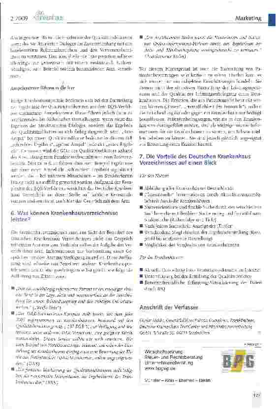 Vorschauseite 5: Nutzerorientierte Suche im Deutschen Krankenhaus Verzeichnis(www. deutsches-krankenhaus-verzeichnis. de)