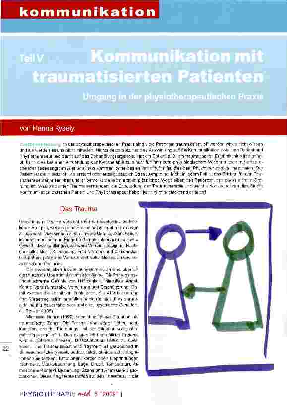 Vorschauseite 1: Kommunikation mit traumatisierten Patienten TeilV