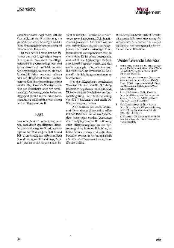 Vorschauseite 3: Optimierte und kostendeckende Versorgung von Patienten mit Dekubitalulzera durch die ambulante Pflege