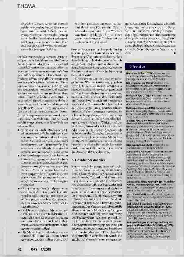 Vorschauseite 6: Substantielle Ethik für substantielle Gesundheitspolitik