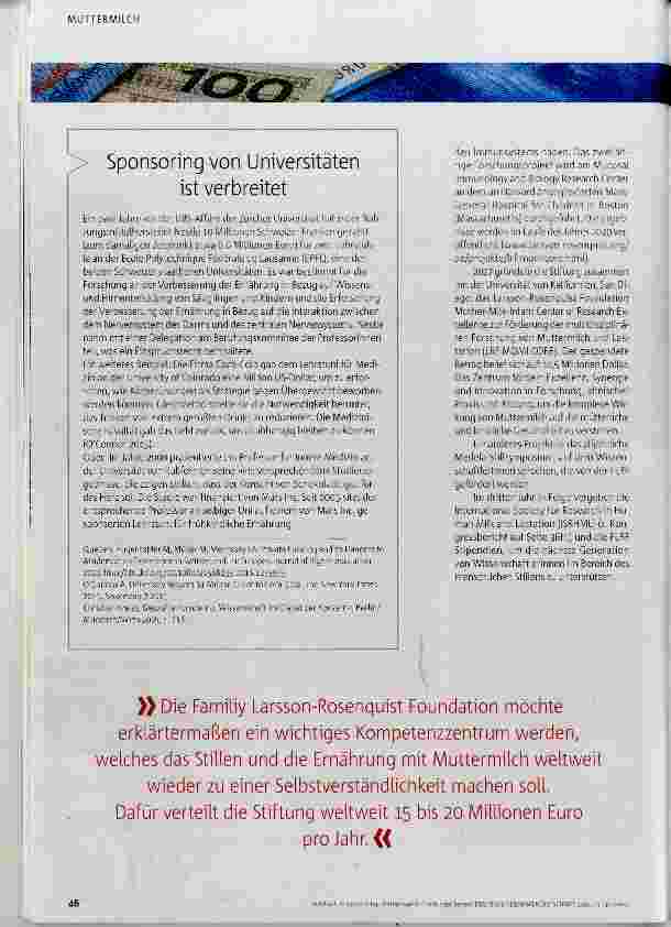 Vorschauseite 5: Stiftungsgeld Fluch oder Segen?