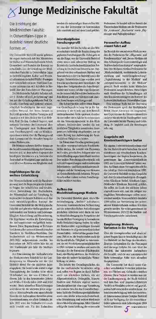 Vorschauseite 1: Junge Medizinische Fakultät