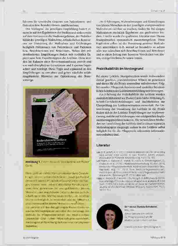 Vorschauseite 2: Evidenzbasierte Leitlinie zur Sturzprävention