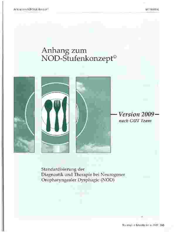 Vorschauseite 2: Standardisierung der Diagnostik und Therapie bei Neurogener Oropharyngealer Dysphagie (NOD)