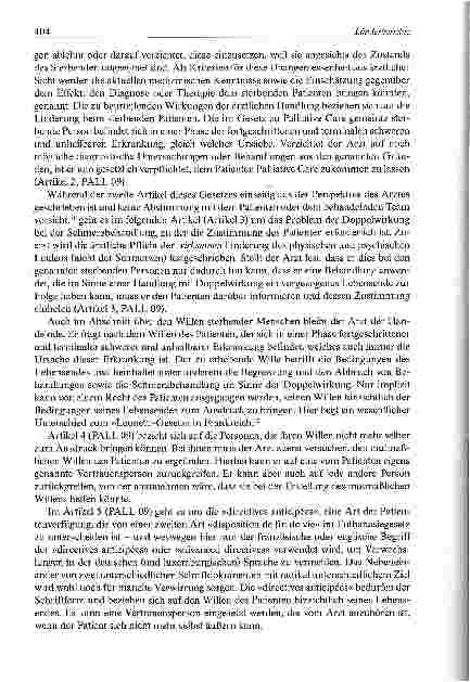 Vorschauseite 3: Das Ende des Lebens in den Händen des Gesetzes Zur Situation in Luxemburg