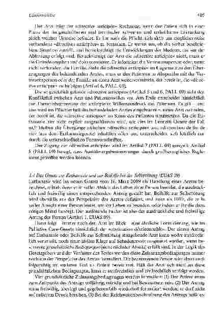Vorschauseite 4: Das Ende des Lebens in den Händen des Gesetzes Zur Situation in Luxemburg