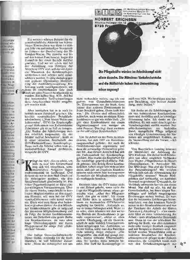 Vorschauseite 3: Streikt das Münchner Pflegepersonal Zündstoff