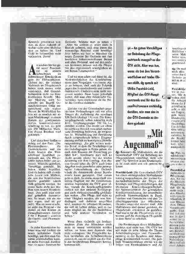 Vorschauseite 4: Streikt das Münchner Pflegepersonal Zündstoff