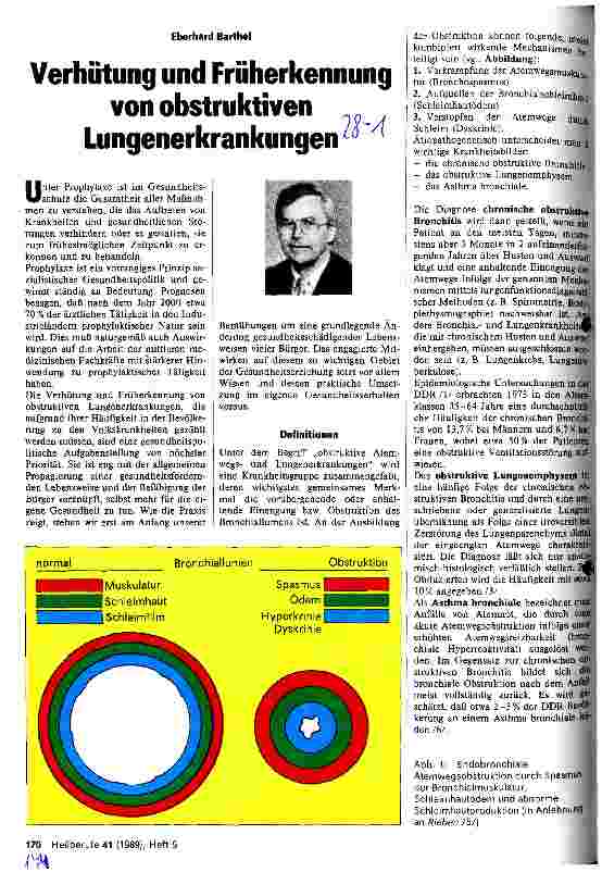 Vorschauseite 1: Verhütung und Früherkennung von obstruktiven Lungenerkrankungen