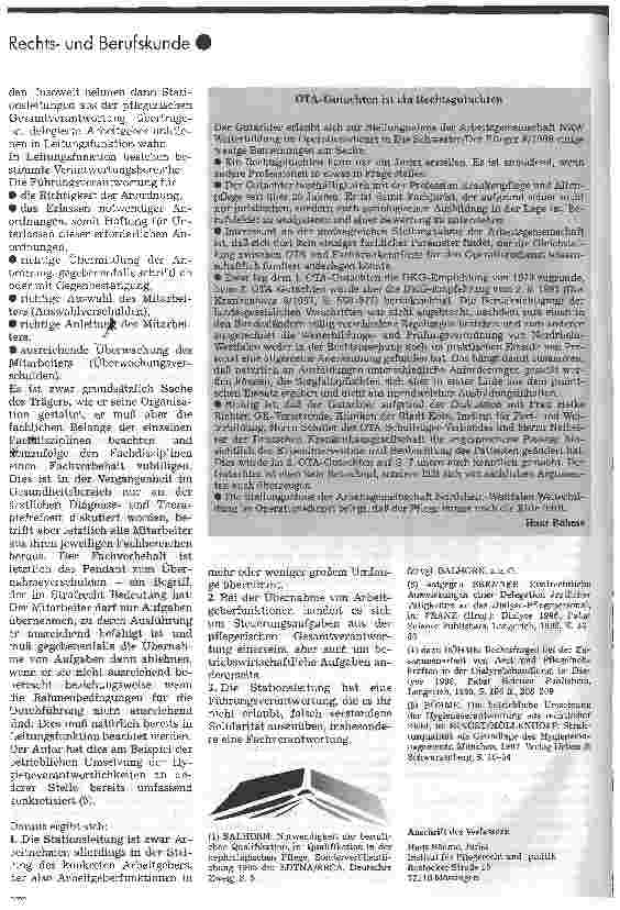 Vorschauseite 3: Konsequenzen aus dem Igl-Rechtsgutachten für die Pflegepraxis
