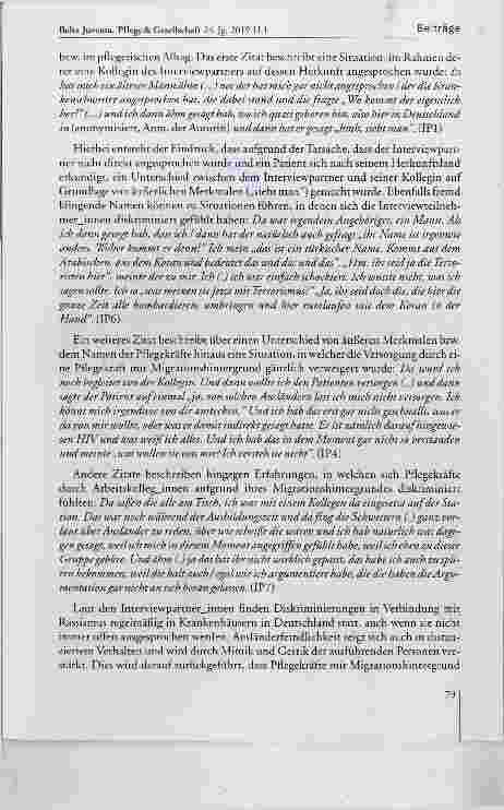 Vorschauseite 5: Man fühlt sich nicht dazugehörig wie Pflegekräfte mit Migrationshintergrund Diskriminierung Im beruflichen Alltag erleben