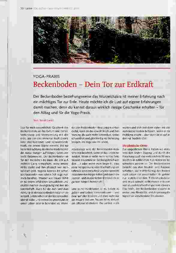 Vorschauseite 1: Beckenboden Dein Tor zur Erdkraft