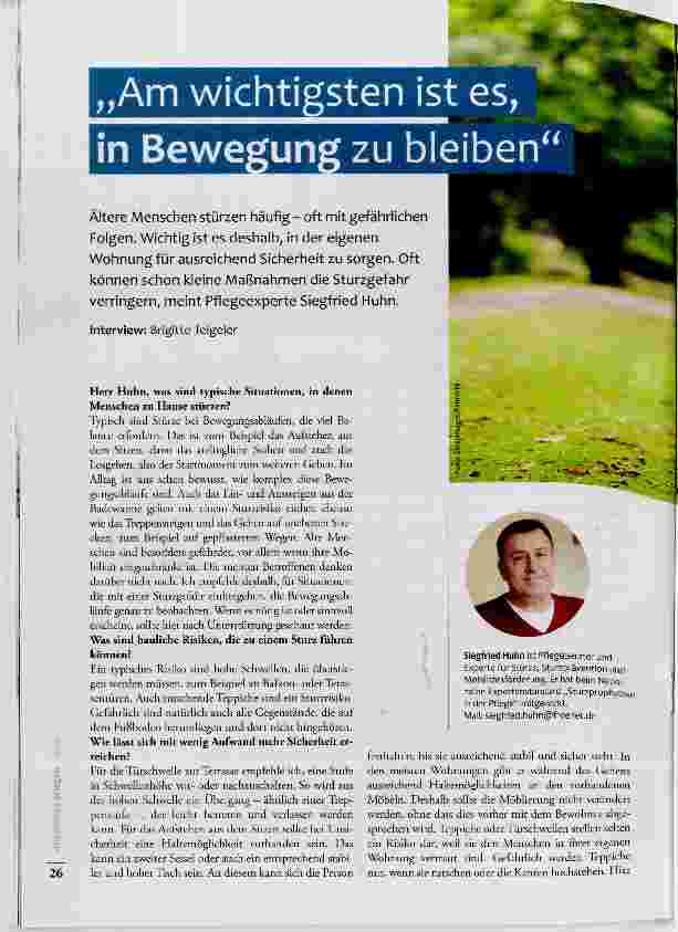 Vorschauseite 1: Am wichtigsten ist es, in Bewegung zu bleiben
