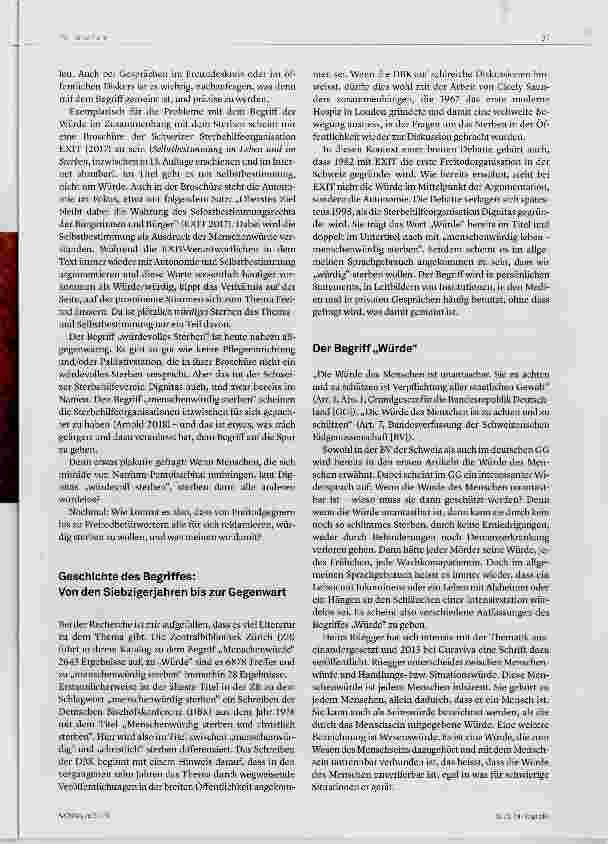 Vorschauseite 2: Würdevolles Sterben?