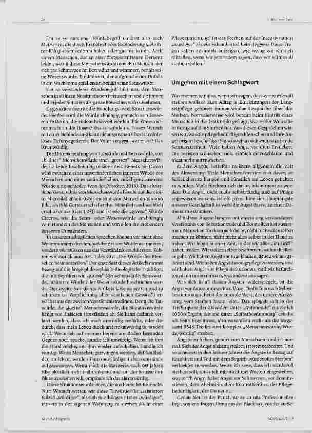 Vorschauseite 3: Würdevolles Sterben?