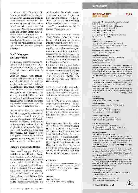 Vorschauseite 2: Aktion gegen WundschmerzAtraumatischer Verbandwechsel ist nur die halbe Wahrheit