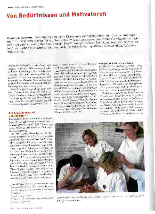 Vorschauseite 1: Von Bedürfnissen und Motivatoren