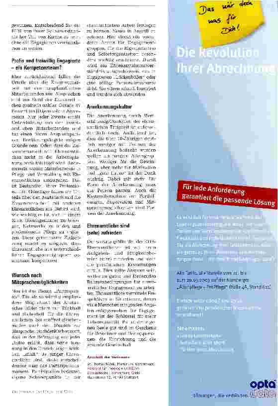 Vorschauseite 3: Engagement fällt nicht vom Himmel