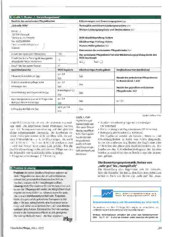 Vorschauseite 2: Häusliche Pflege wird transparent