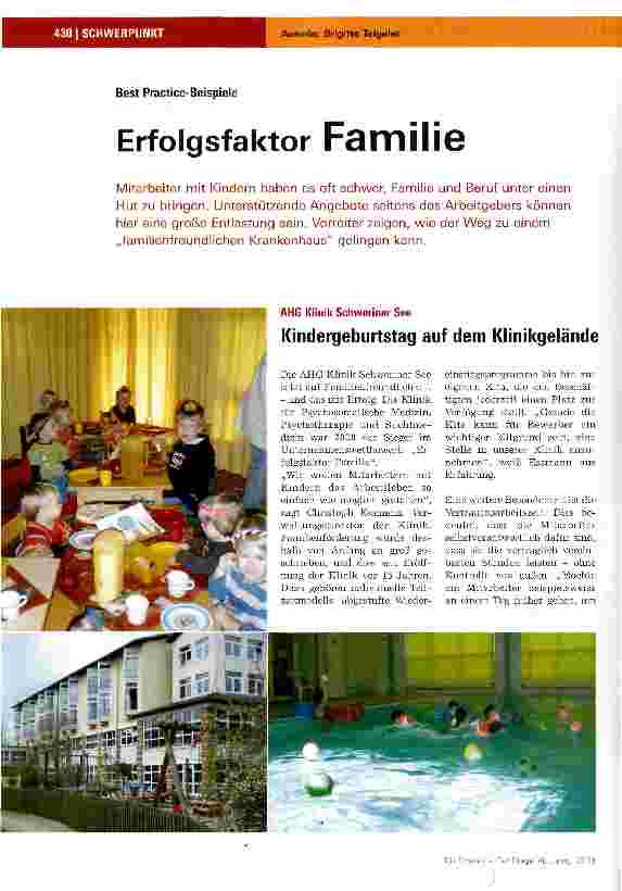 Vorschauseite 1: Best Practice BeispieleErfolgsfaktor Familie