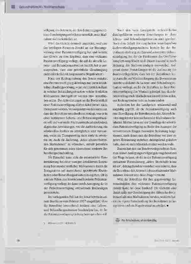 Vorschauseite 2: Abbruch ärztlicher Maßnahmen aufgrund einer Patientenverfügung