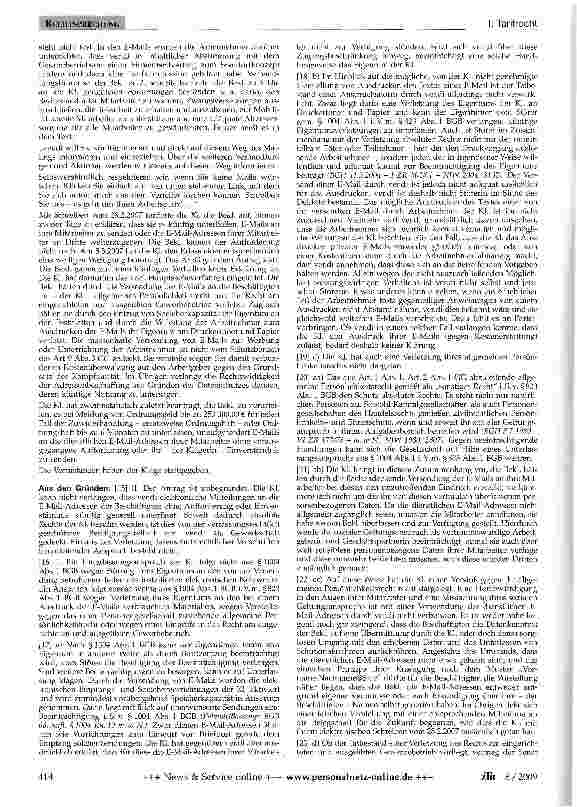Vorschauseite 2: Gewerkschaftswerbung per E-Mail