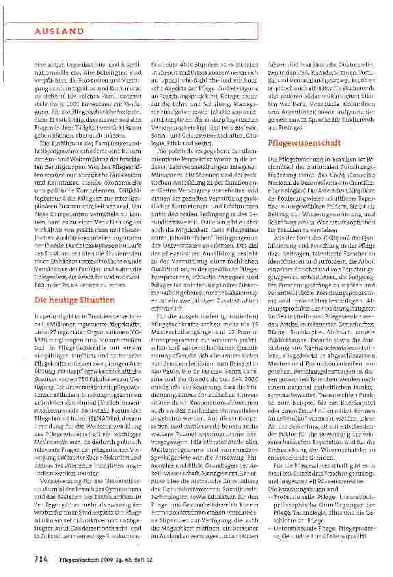 Vorschauseite 3: Brasilien: Entwicklung der Pflege Wissenschaft