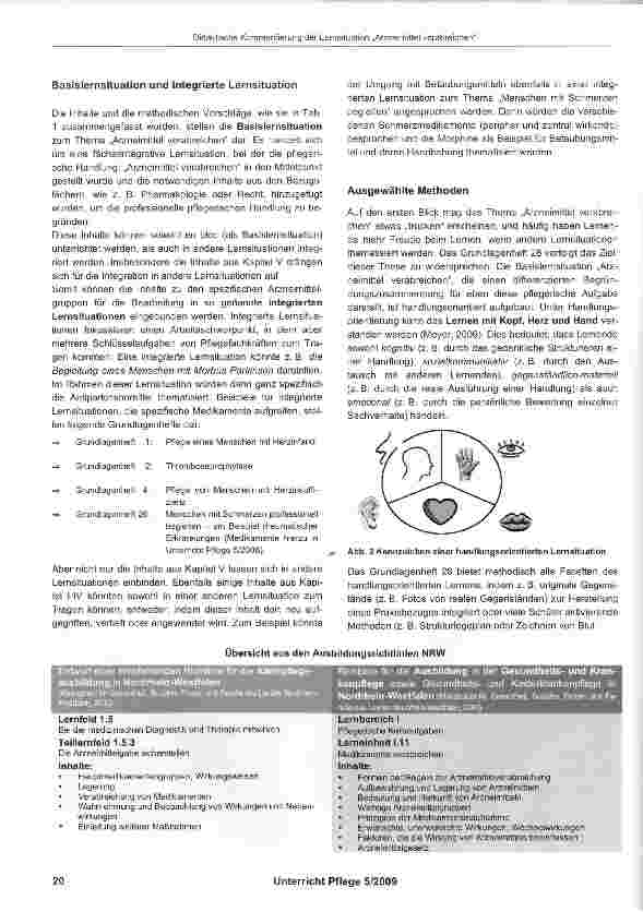 Vorschauseite 4: Didaktische Kommentierung der Lernsi tuation „Arzneimittel verabreichen