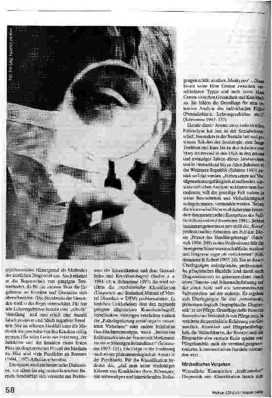 Vorschauseite 5: Verstehende, phänomenologisch-biographische Diagnostik Eine Alternative zu traditionellen Klassifikationsund Diagnosesystemen in der Pflege?