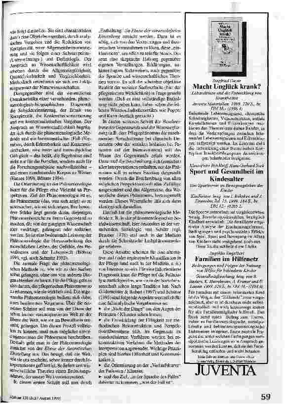 Vorschauseite 6: Verstehende, phänomenologisch-biographische Diagnostik Eine Alternative zu traditionellen Klassifikationsund Diagnosesystemen in der Pflege?