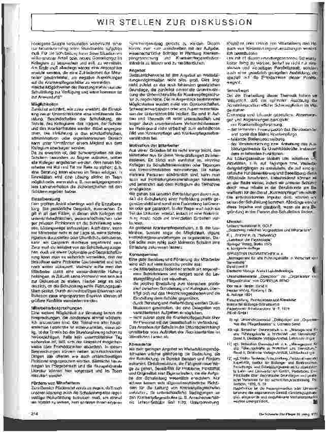 Vorschauseite 3: Führungsaufgaben des Schulleiters an Krankenpflegeschulen unter besonderer Berücksichtigung der Motivation, Beratung u. Förderung von Mitarb.