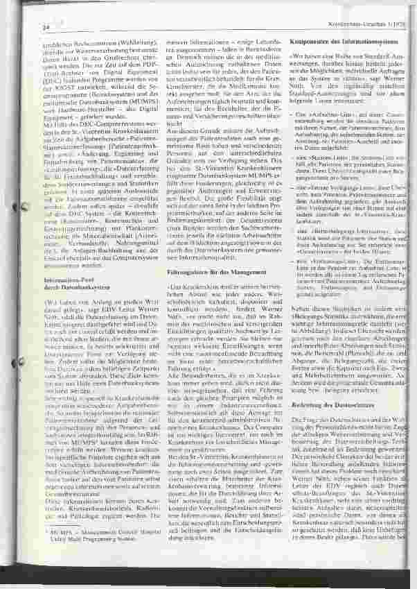 Vorschauseite 2: Rationalisierung im Krankenhaus durch EDV Dargestellt am Beispiel eines großen Krankenhauses