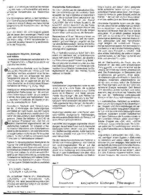 Vorschauseite 3: Die organische Chemie (II) Aromatische organische Verbindungen // Grundlagen der Chemie 10.Folge