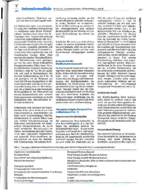 Vorschauseite 3: Hypertensive Krise und hypertensiver Notfall
