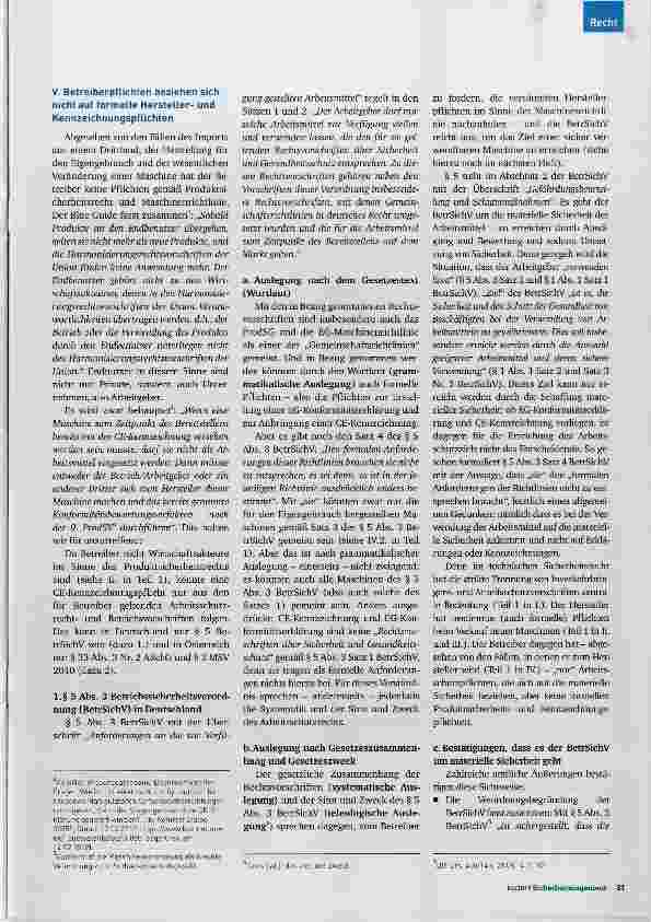 Vorschauseite 2: Muss ein Betreiber nachträglich CE-kennzeichnen, wenn der Hersteller es nicht tat?