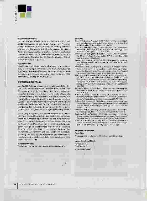 Vorschauseite 5: Tumorlysesyndrom