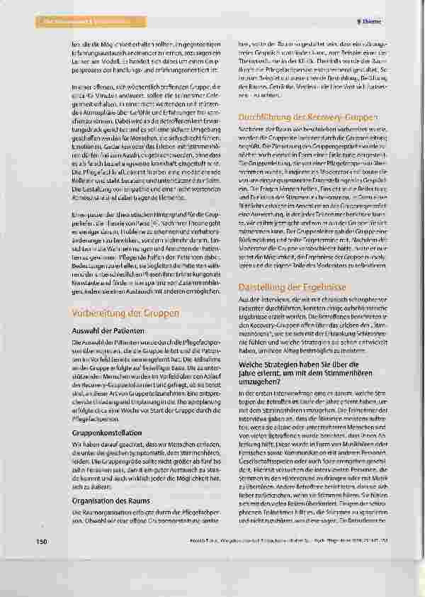 Vorschauseite 4: Wie gehen chronisch Schizophrene mit dem Symptom Stimmenhören um?