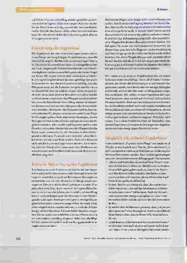 Vorschauseite 6: Wie gehen chronisch Schizophrene mit dem Symptom Stimmenhören um?