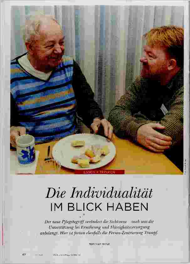 Vorschauseite 1: Die Individualität IM BLICK HABEN