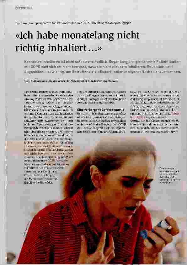 Vorschauseite 1: Ich habe monatelang nicht richtig inhaliert...