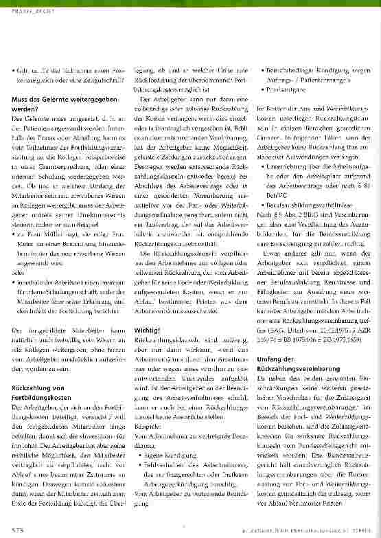 Vorschauseite 3: Fortbildungspflicht