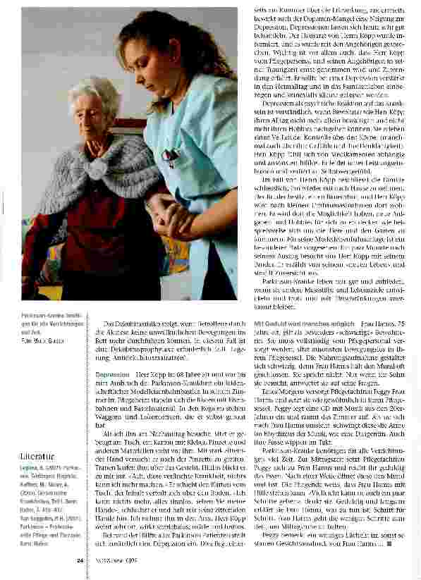 Vorschauseite 3: Zwischen Unbeweglichkeit und ZitternParkinson - eine Herausforderung für Pflegende?