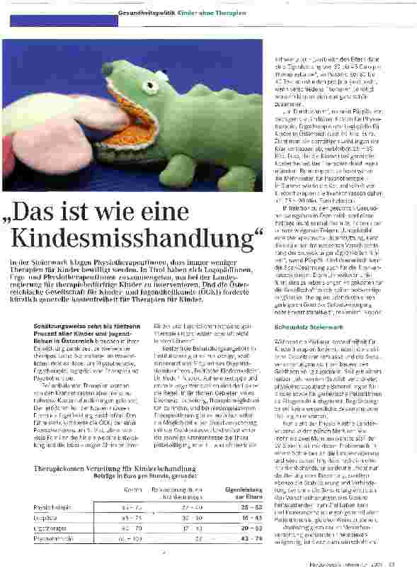 Vorschauseite 1: „Das ist wie eine Kindesmisshandlung