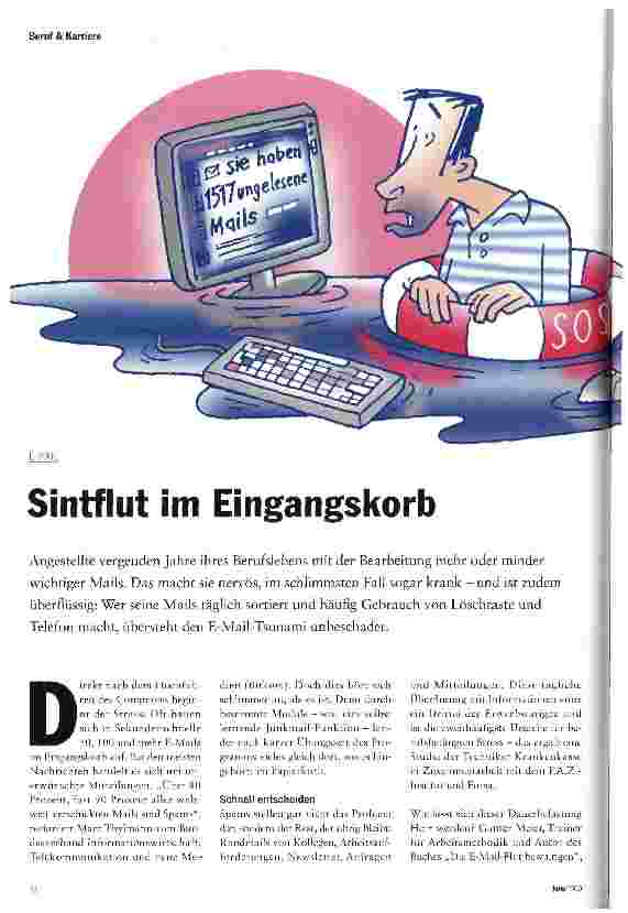 Vorschauseite 1: Sintflut im Eingangskorb