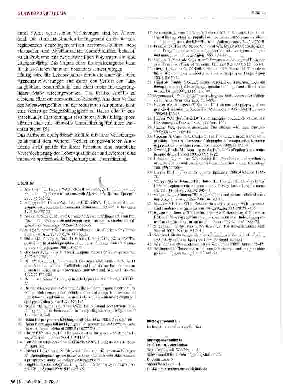 Vorschauseite 6: Epilepsie bei älteren Menschen