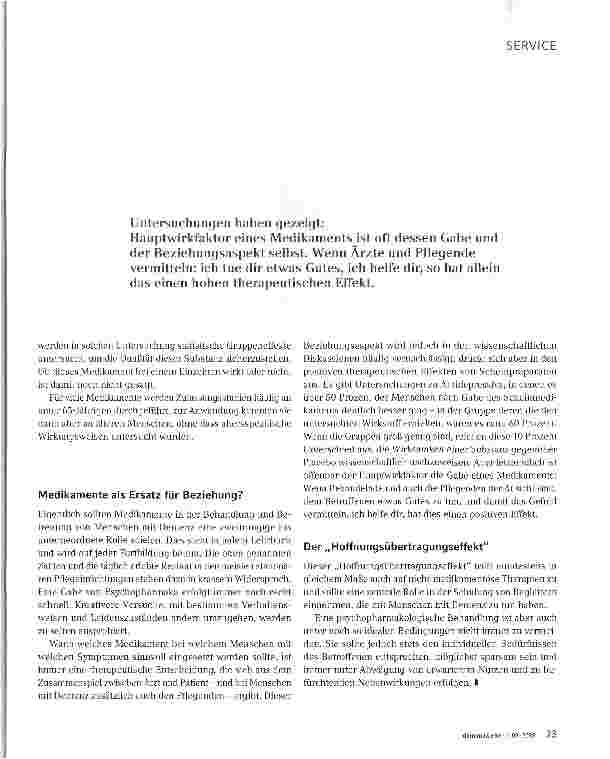 Vorschauseite 4: Demenz und Psychopharmaka