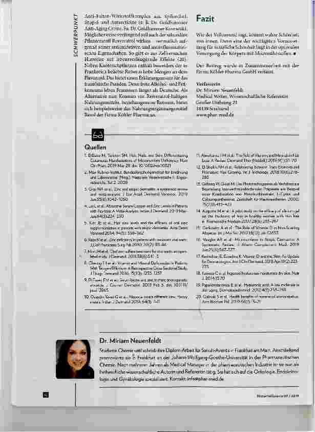 Vorschauseite 3: Einmal Anti-Aging zum Einnehmen, bitte