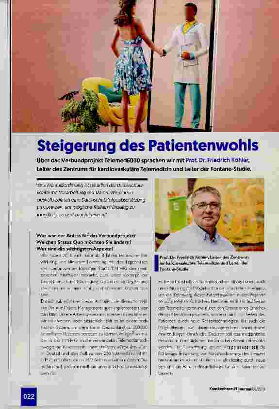 Vorschauseite 1: Steigerung des Patientenwohls